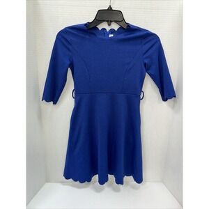 Gorlya Dress Kids Size 8 Blue Long Sleeve Mid Length Dress